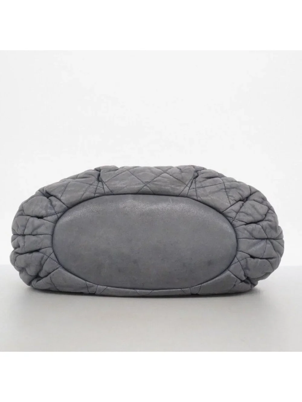Chanel Tote Quilted in the Mix Leather Gray Silver 2-Way